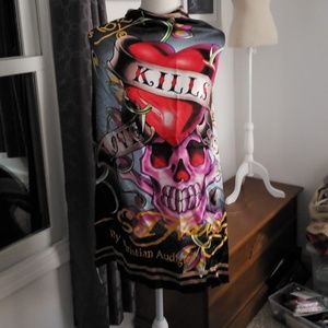 Ed Hardy silk scarf
